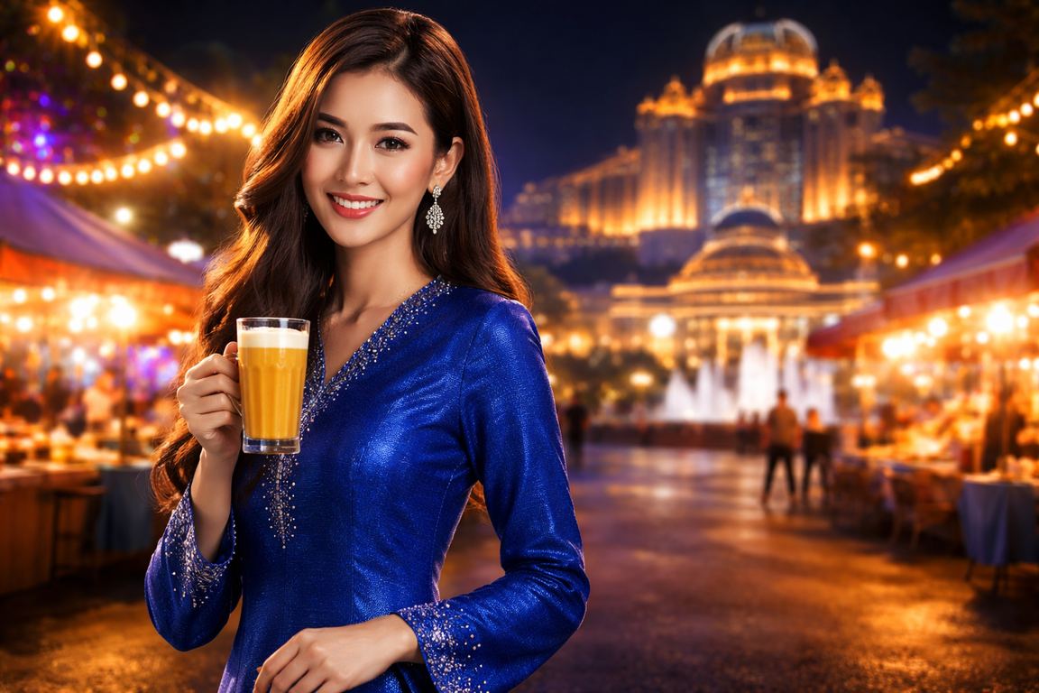Pemain wanita menikmati sukan maya di Genting Highlands melalui 1901