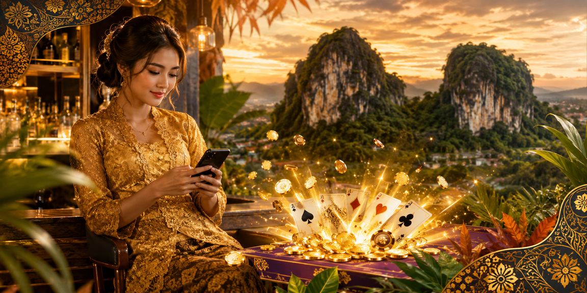 Pemain bertaruh menggunakan telefon bimbit di Ipoh Malaysia